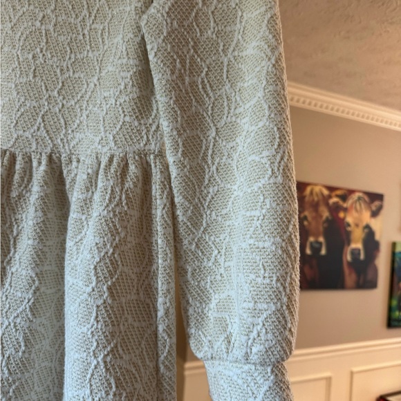 Janie and Jack Cream Bishop Sleeve Maxi Sweater Dress - Picture 3 of 6